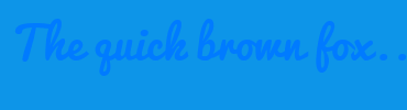 Image with Font Color 007BFF and Background Color 0D95E8